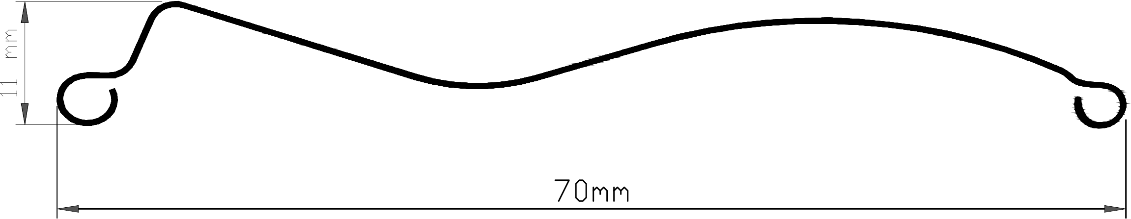 profil żaluzji fasadowej s70